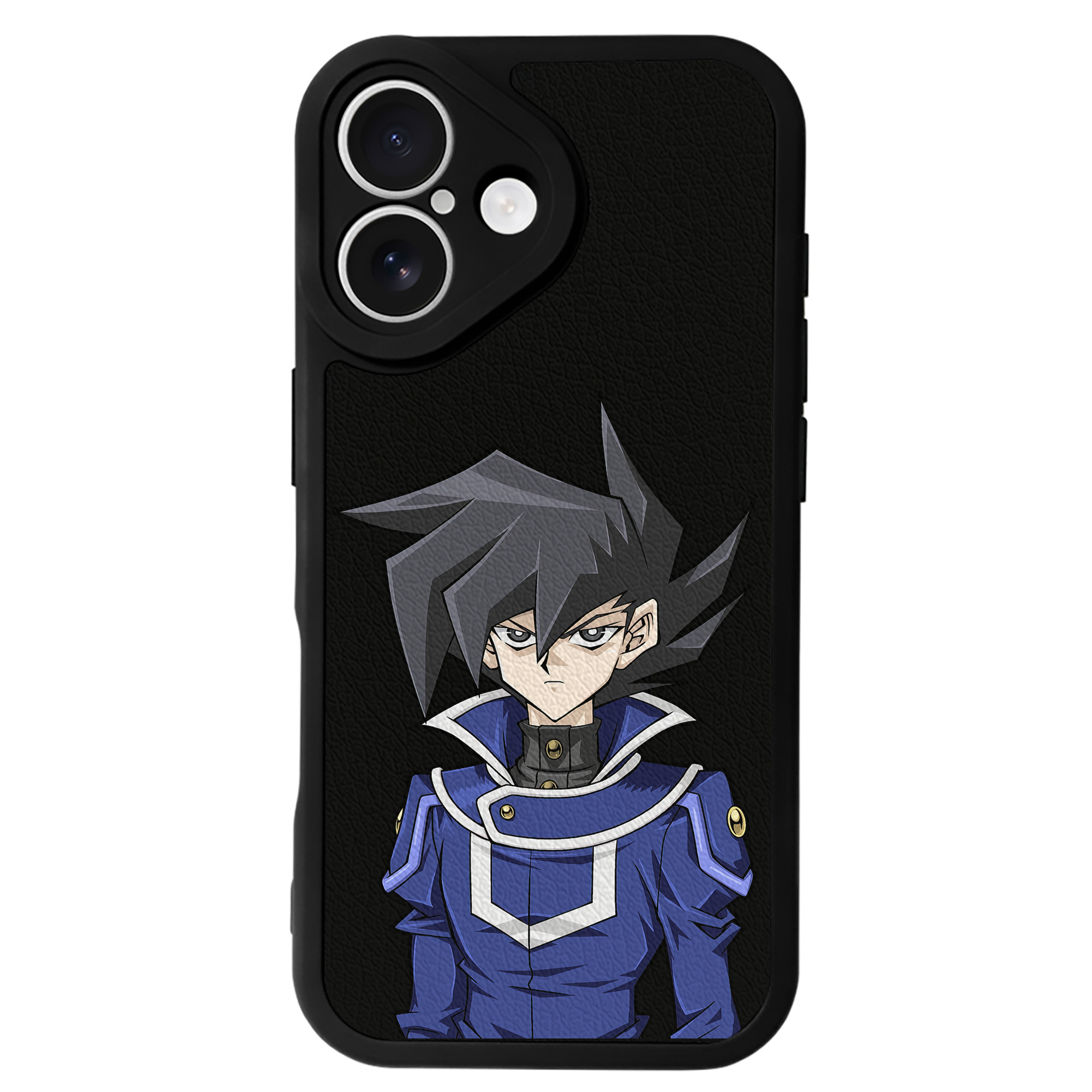 （画像用） 遊☆戯☆王 Yu-Gi-Oh! 【iPhone 16シリーズ対応】シリコンスマホケース（レザー調） 材質：シリコン